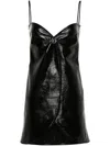 Courrèges Ellipse Mini Midi Dress In Black