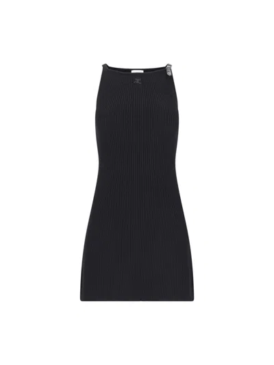 Courrèges Dresses In Black