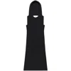 Courrèges Oblique Dress In Black
