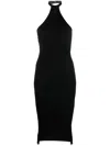 Courrèges Courreges Pre Sleeveless Long Dress In Black