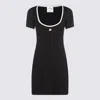 Courrèges Holistic Contrast Mini Dress In Black