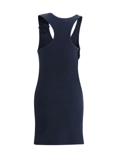 COURRÈGES COURRÈGES 90'S RIBBED COTTON MINI DRESS