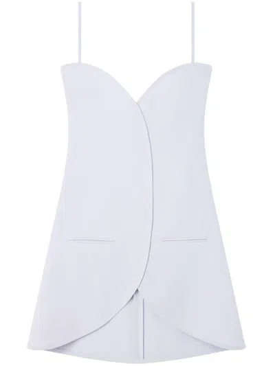 Courrèges Knee Length Dress A-line Skirt In Ether