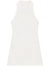 Courrèges Sleeveless Twill A-line Dress In Heritage White