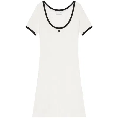 Courrèges Dresses In White