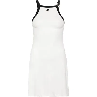 Courrèges Dresses In White
