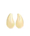 Courrèges Drop Clip-on Earrings In Yellow