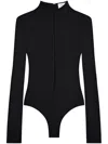 Courrèges Black Lingerie Detail Knitted Sweater In 黑色