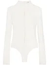 Courrèges Drop Volcano Jersey Body In White