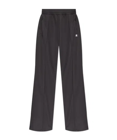 Courrèges Elastic Waist Sports Pants In Black
