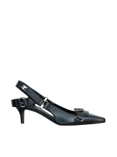 Courrèges Courregès Scarpa Racer Pumps In Black