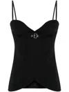 Courrèges Sleeves And Buckle Detail In 黑色