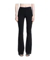 Courrèges Flared Trousers With Cut Out Details In Black