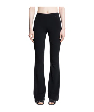 COURRÈGES COURRÈGES ELLIPSE CREPE JERSEY BOOTCUT PANTS