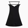 Courrèges Ellipse Bustier Mini Dress In Black