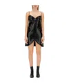 Courrèges Ellipse Mini Midi Dress In Black