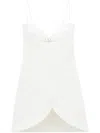 Courrèges Ellipse Buckle-strap Minidress In White