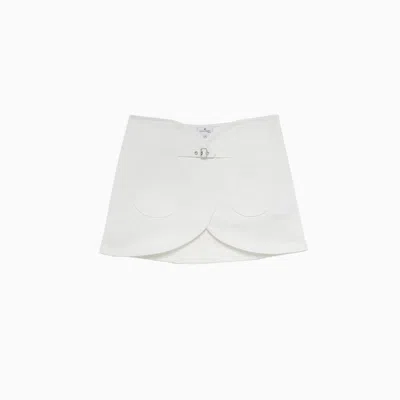 COURRÈGES ELLIPSE DENIM MINI SKIRT