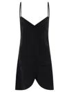 Courrèges Courreges Short Ellipse Dress In Black