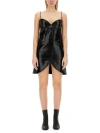 Courrèges Ellipse Mini Midi Dress In Nero