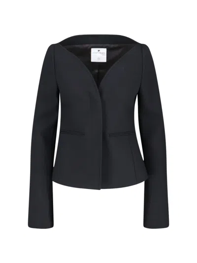 Courrèges 'ellipse Heritage' Jacket In Black  