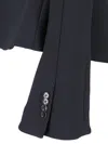 Courrèges Ellipse Tailored Crepe Blazer In Black