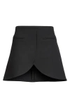 Courrèges Ellipse Twill Mini Skirt In In Black