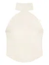 Courrèges Ellipse High-neck Sleeveless Top In Neutral