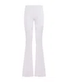 Courrèges Ellipse Mid-rise Bootcut Trousers In Purple
