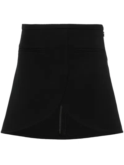 Courrèges Courreges Ellipse Twill Mini Skirt In In Black