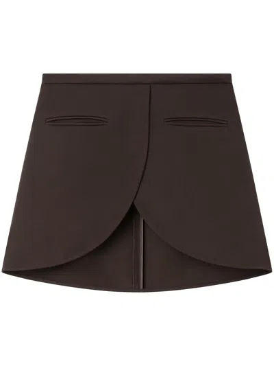 Courrèges Courreges Ellipse Twill Mini Skirt In Black