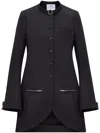Courrèges Ellipse Single-breast Coat In Black