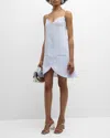 COURRÈGES ELLIPSE SLEEVELESS STRETCH TAILORED MINI DRESS