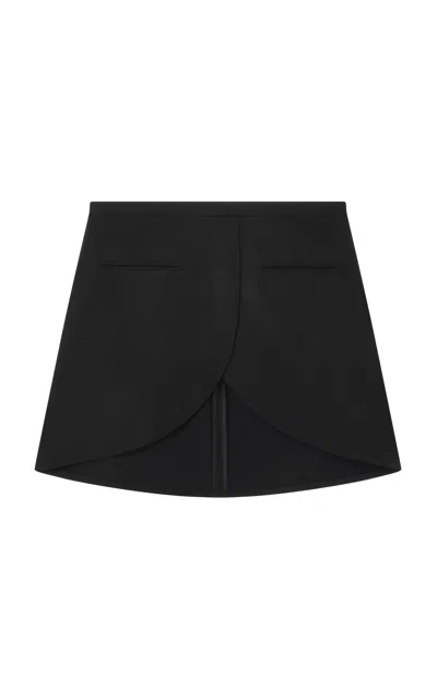 COURRÈGES ELLIPSE TAILORED CREPE MINI SKIRT