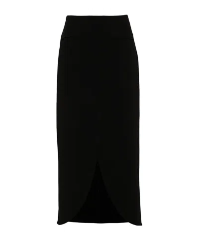 COURRÈGES ELLIPSE TAILORED MAXI SKIRT