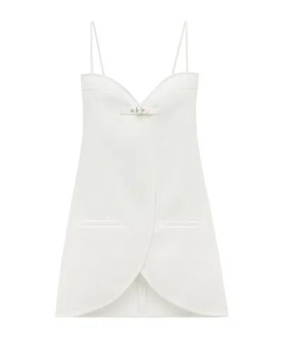 Courrèges Ellipse Tailored Minidress In White