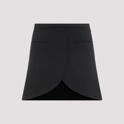 Courrèges Courreges Ellipse Twill Mini Skirt In Black