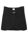 Courrèges Ellipse Buckled Mini Skirt - Women's - Polyester/acetate In Black