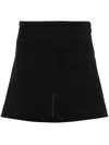 Courrèges Courreges Ellipse Twill Mini Skirt In In Black