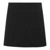 Courrèges Ellipse Black Twill Mini Skirt In Black