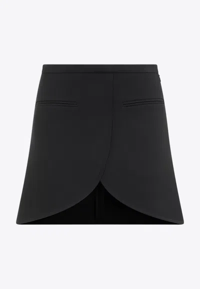 COURRÈGES ELLIPSE TWILL MINI SKIRT