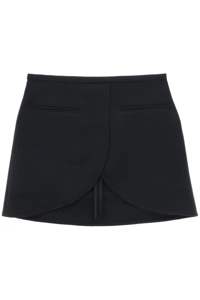 Courrèges Courregès Ellipse Twill Mini Skirt In Black