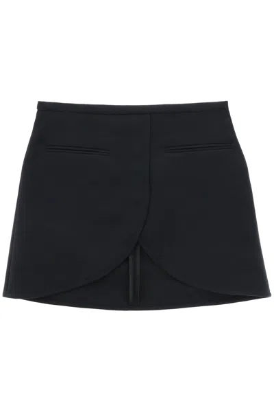 Courrèges Courreges Ellipse Twill Mini Skirt In In Black