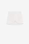 Courrèges Ellipse Asymmetric Miniskirt In White