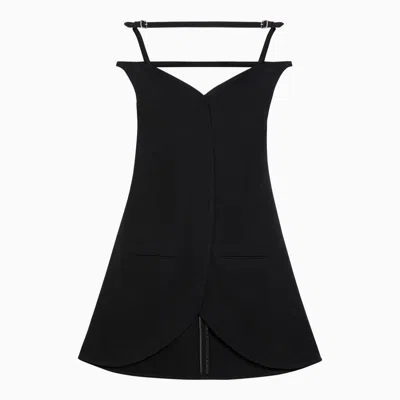 COURRÈGES COURRÈGES ELLIPSE VISCOSE BUSTIER MINI DRESS