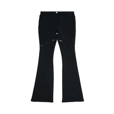 Pre-owned Courrèges Ellipse Zipped Twill Pants 'black' | Women's Size 40