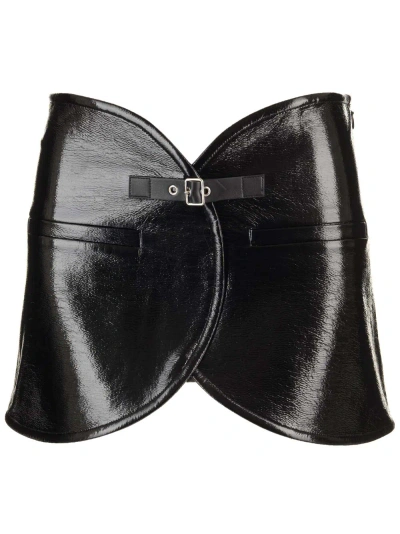 Courrèges Ellisse Miniskirt In Black