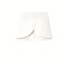 Courrèges Ellipse Asymmetric Miniskirt In White