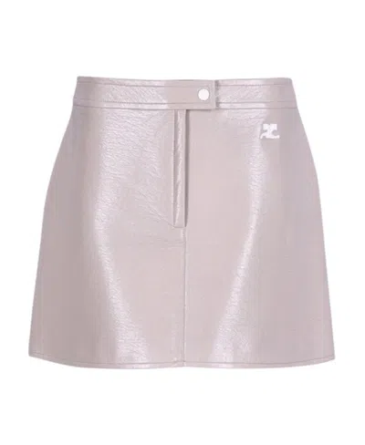 Courrèges Emblem Skirt In Pink