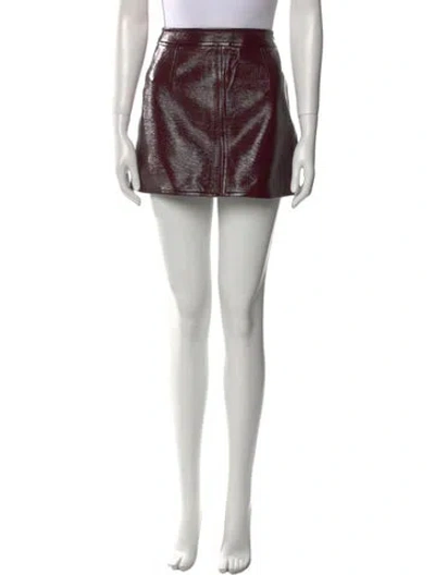 Pre-owned Courrèges Embroidered Accent Mini Skirt In Black